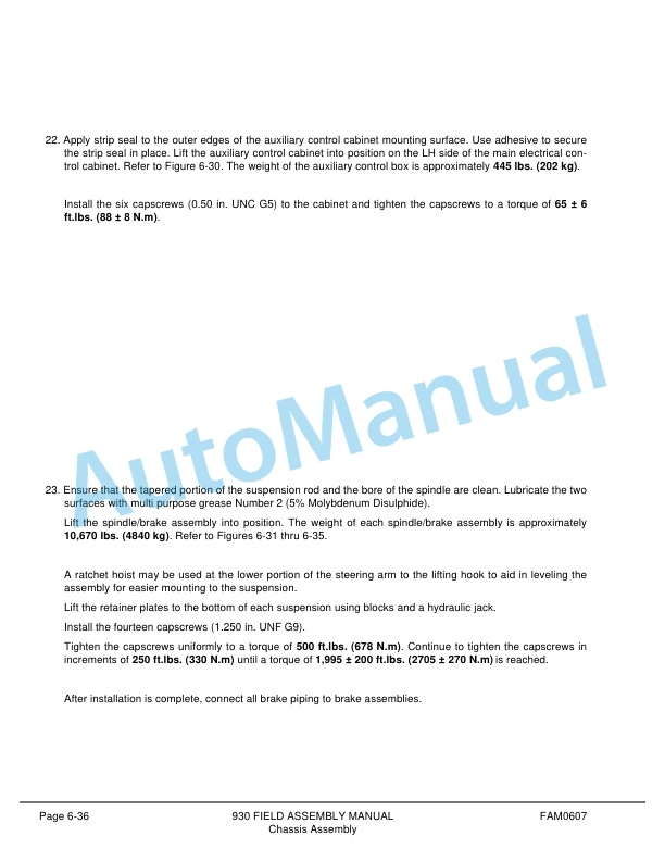 Komatsu 930E-2 Dump Truck Field Assembly Instruction CEAW003300 3 Komatsu 930E-2 Dump Truck Field Assembly Instruction CEAW003300 - Image 3