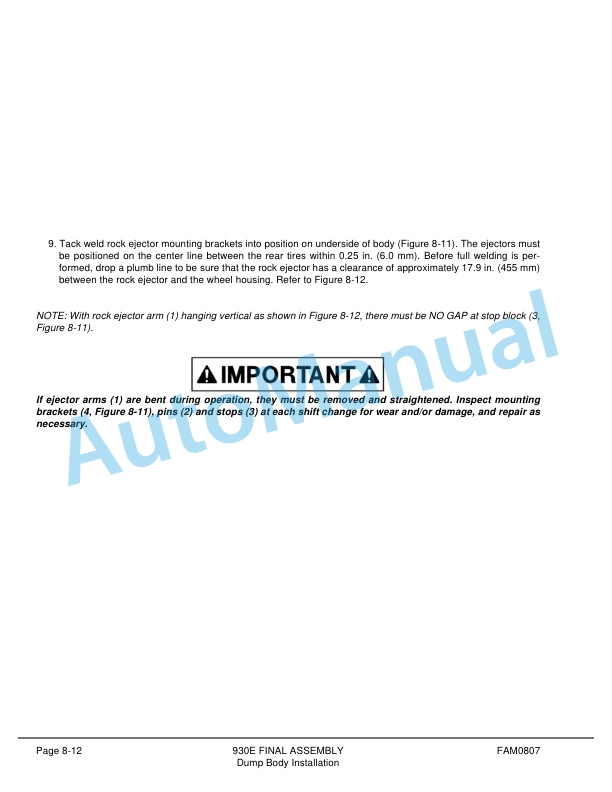 Komatsu 930E-2 Dump Truck Field Assembly Instruction CEAW003300 5 Komatsu 930E-2 Dump Truck Field Assembly Instruction CEAW003300 - Image 5