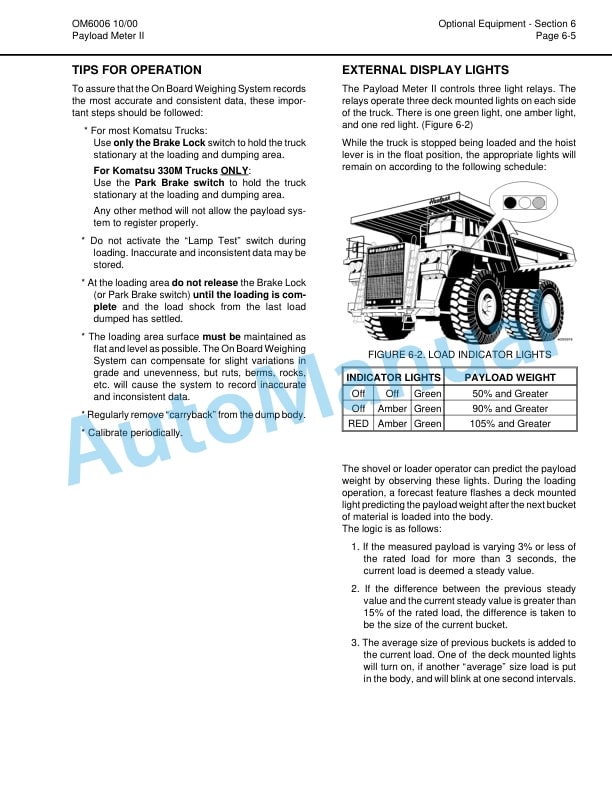 Komatsu 930E-2 Dump Truck Operation and Maintenance Manual CEAM006600 5 Komatsu 930E-2 Dump Truck Operation and Maintenance Manual CEAM006600 - Image 5