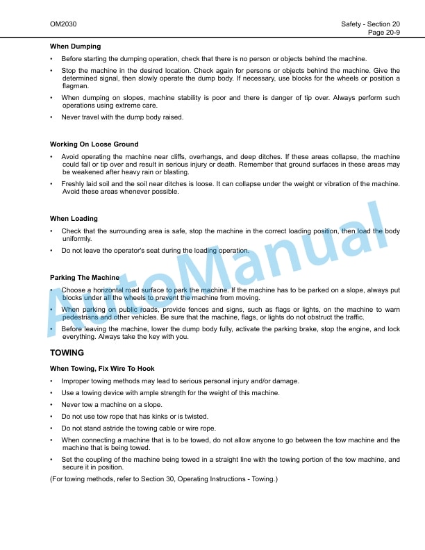 Alternative view of Komatsu 930E-2 Dump Truck Operation and Maintenance Manual CEAM011700