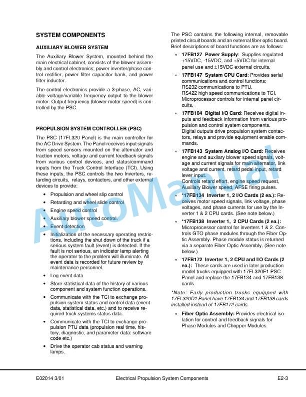 Alternative view of Komatsu 930E-2 Dump Truck Shop Manual CEBM007000