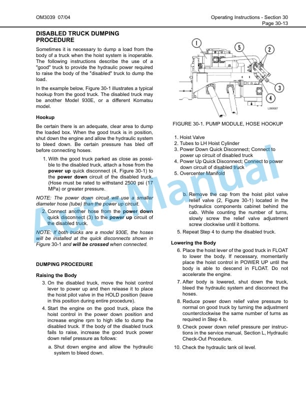 Komatsu 930E-3 Dump Truck Operation and Maintenance Manual CEAM014600 3 Komatsu 930E-3 Dump Truck Operation and Maintenance Manual CEAM014600 - Image 3