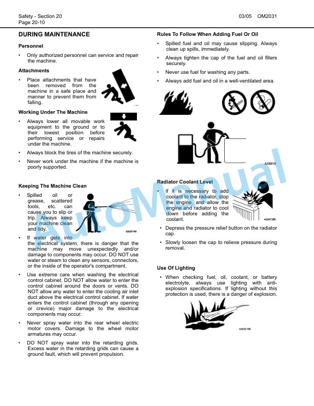 Alternative view of Komatsu 930E-3SE Dump Truck Operation and Maintenance Manual CEAM016000