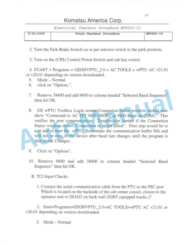 Komatsu 930E-4 Dump Truck Field Assembly Instruction CEAW004600 5 Komatsu 930E-4 Dump Truck Field Assembly Instruction CEAW004600 - Image 5