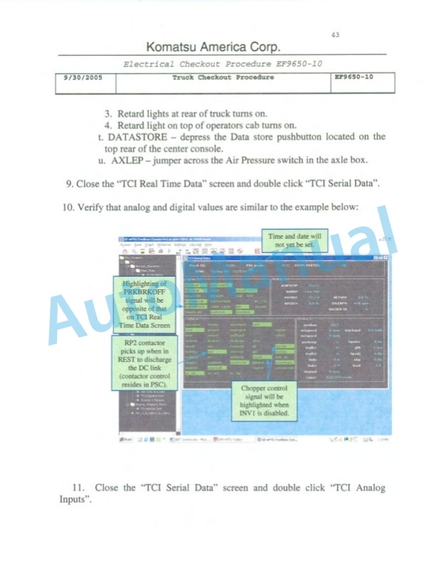 Komatsu 930E-4 Dump Truck Field Assembly Instruction CEAW006600 5 Komatsu 930E-4 Dump Truck Field Assembly Instruction CEAW006600-5
