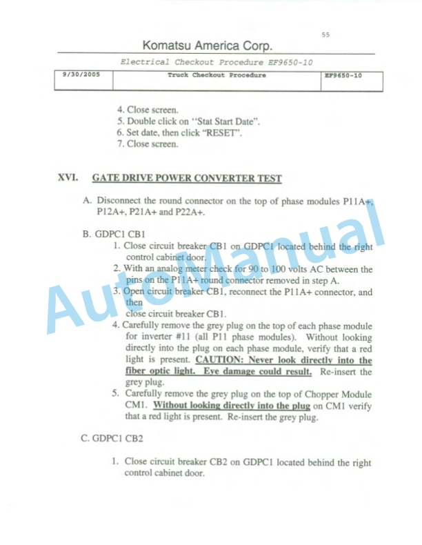Komatsu 930E-4 Dump Truck Field Assembly Instruction CEAW006901 5 Komatsu 930E-4 Dump Truck Field Assembly Instruction CEAW006901 - Image 5