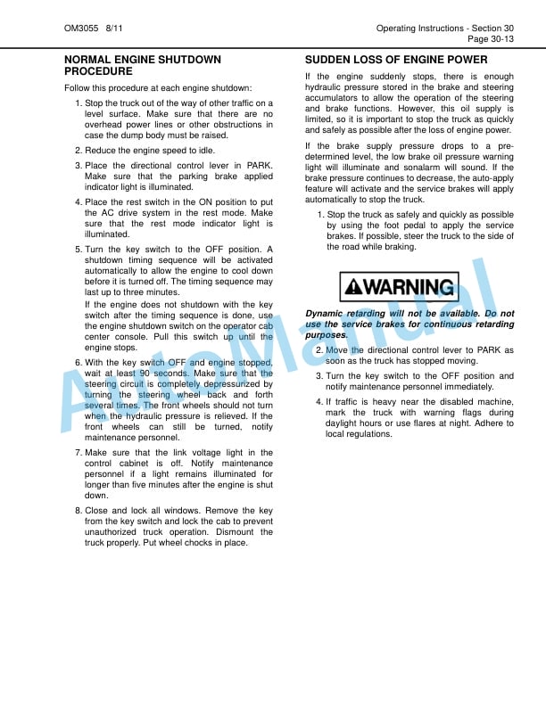 Komatsu 930E-4 Dump Truck Operation and Maintenance Manual CEAM017906 3 Komatsu 930E-4 Dump Truck Operation and Maintenance Manual CEAM017906 - Image 3