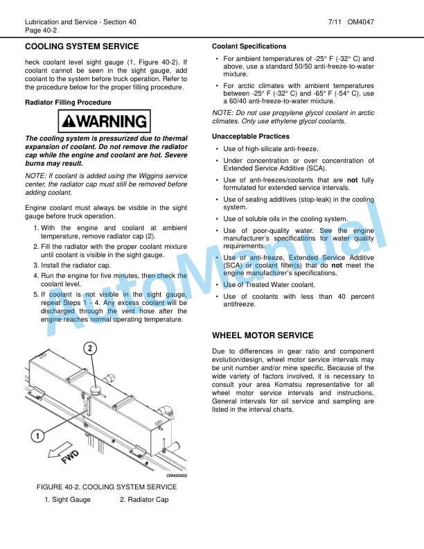 Komatsu 930E-4 Dump Truck Operation and Maintenance Manual CEAM017906 4 Komatsu 930E-4 Dump Truck Operation and Maintenance Manual CEAM017906 - Image 4