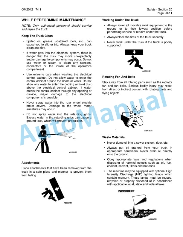 Alternative view of Komatsu 930E-4 Dump Truck Operation and Maintenance Manual CEAM021405