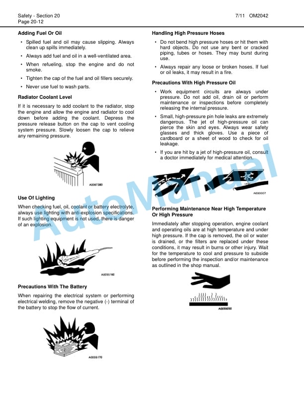 Alternative view of Komatsu 930E-4 Dump Truck Operation and Maintenance Manual CEAM022602