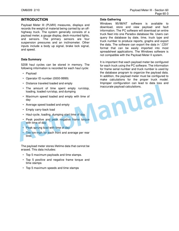 Komatsu 930E-4 Dump Truck Operation and Maintenance Manual CEAM022602 5 Komatsu 930E-4 Dump Truck Operation and Maintenance Manual CEAM022602 - Image 5