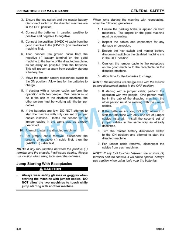 Alternative view of Komatsu 930E-4 Dump Truck Operation and Maintenance Manual CEAM030002