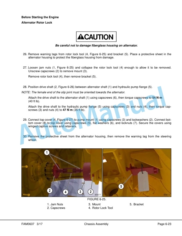 Alternative view of Komatsu 930E-4SE Dump Truck Field Assembly Instruction CEAW007011