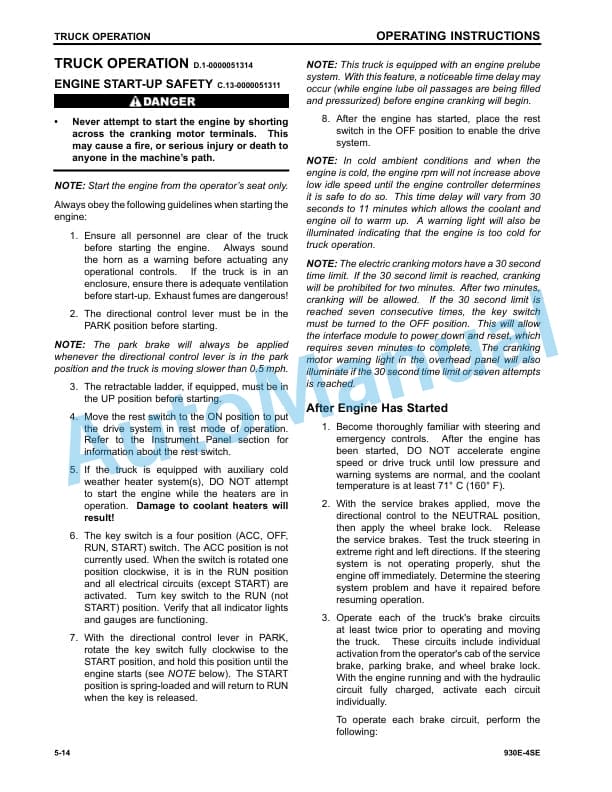 Komatsu 930E-4SE Dump Truck Operation and Maintenance Manual CEAM030501 3 Komatsu 930E-4SE Dump Truck Operation and Maintenance Manual CEAM030501 - Image 3