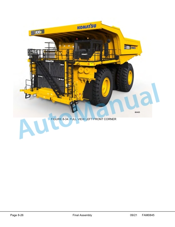 Komatsu 930E-5 Dump Truck Field Assembly Instruction CEAW010622 3 Komatsu 930E-5 Dump Truck Field Assembly Instruction CEAW010622 - Image 3