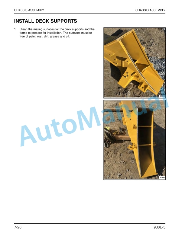 Alternative view of Komatsu 930E-5 Dump Truck Field Assembly Instruction CEAW011800