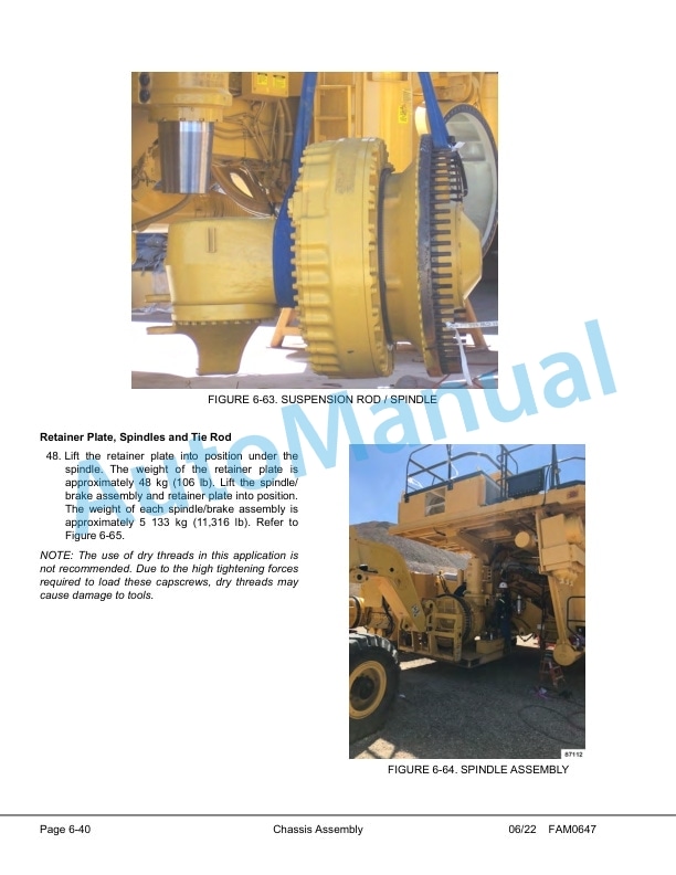 Alternative view of Komatsu 930E-5 Dump Truck Field Assembly Instruction CEAW013401