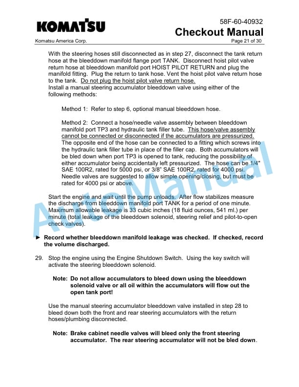 Komatsu 930E-5 Dump Truck Field Assembly Instruction CEAW013401 4 Komatsu 930E-5 Dump Truck Field Assembly Instruction CEAW013401 - Image 4