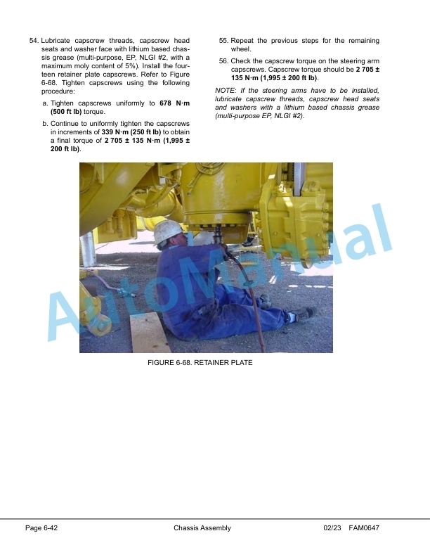 Alternative view of Komatsu 930E-5 Dump Truck Field Assembly Instruction CEAW013403