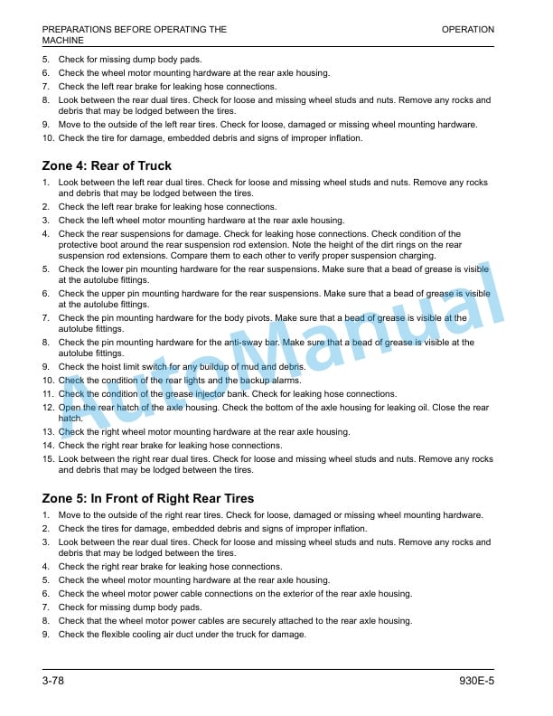 Komatsu 930E-5 Dump Truck Operation and Maintenance Manual CEAM032118 4 Komatsu 930E-5 Dump Truck Operation and Maintenance Manual CEAM032118 - Image 4