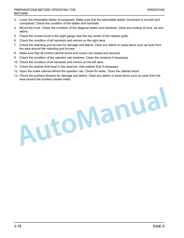 Komatsu 930E-5 Dump Truck Operation and Maintenance Manual CEAM038802 4 Komatsu 930E-5 Dump Truck Operation and Maintenance Manual CEAM038802 - Image 4