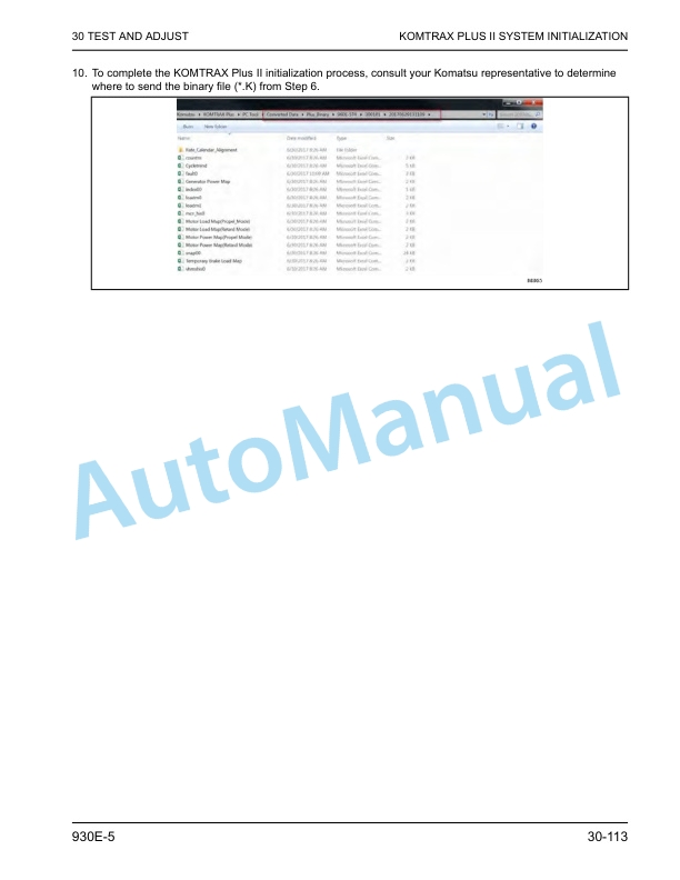 Komatsu 930E-5 Dump Truck Shop Manual CEBM032208 2 Komatsu 930E-5 Dump Truck Shop Manual CEBM032208 - Image 2