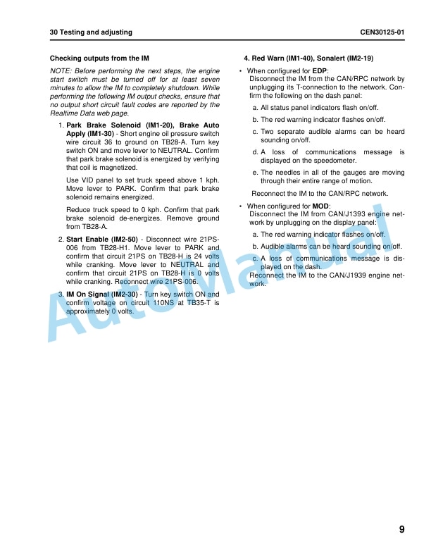 Komatsu 930E-5 Dump Truck Shop Manual CEBM036500 2 Komatsu 930E-5 Dump Truck Shop Manual CEBM036500 - Image 2
