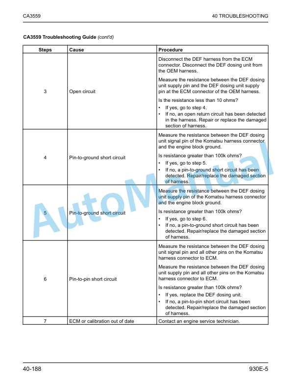 Komatsu 930E-5 Dump Truck Shop Manual CEBM038102 3 Komatsu 930E-5 Dump Truck Shop Manual CEBM038102 - Image 3