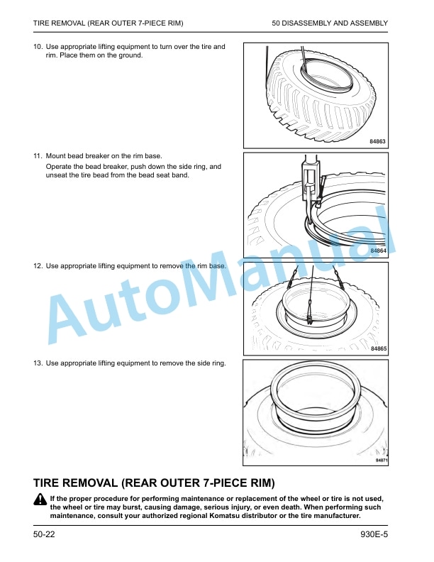Komatsu 930E-5 Dump Truck Shop Manual CEBM039401 4 Komatsu 930E-5 Dump Truck Shop Manual CEBM039401 - Image 4