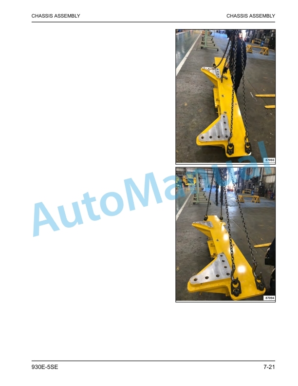 Alternative view of Komatsu 930E-5SE Dump Truck Field Assembly Instruction CEAW01801