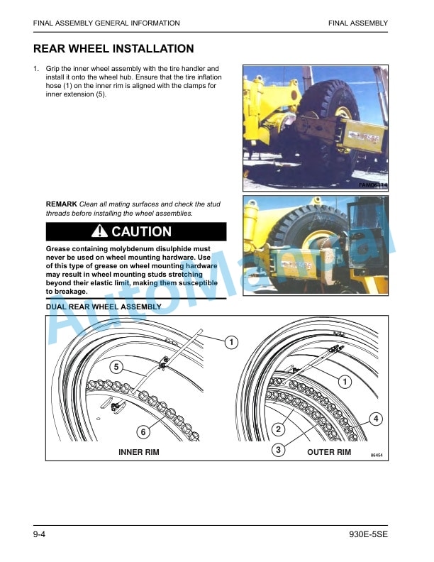 Komatsu 930E-5SE Dump Truck Field Assembly Instruction CEAW01801 3 Komatsu 930E-5SE Dump Truck Field Assembly Instruction CEAW01801 - Image 3