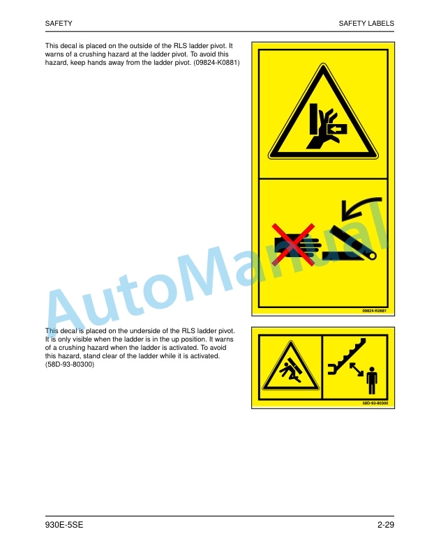 Alternative view of Komatsu 930E-5SE Dump Truck Operation and Maintenance Manual CEAM036100