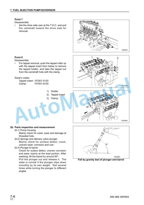 Komatsu 94E, 98E Series Diesel Engine Shop Manual SEBM013001 4 Komatsu 94E, 98E Series Diesel Engine Shop Manual SEBM013001 - Image 4