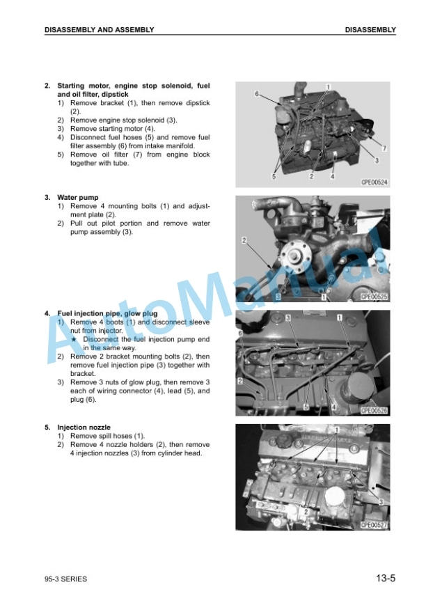 Komatsu 95-3 Series Diesel Engine Shop Manual SEBM031001 5 Komatsu 95-3 Series Diesel Engine Shop Manual SEBM031001 - Image 5