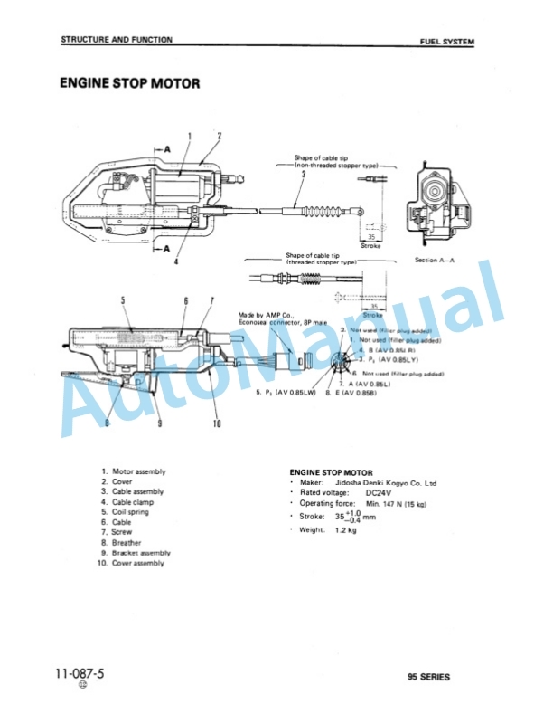 Komatsu 95 Series Diesel Engine Shop Manual SEBE61460114 3 Komatsu 95 Series Diesel Engine Shop Manual SEBE61460114 - Image 3
