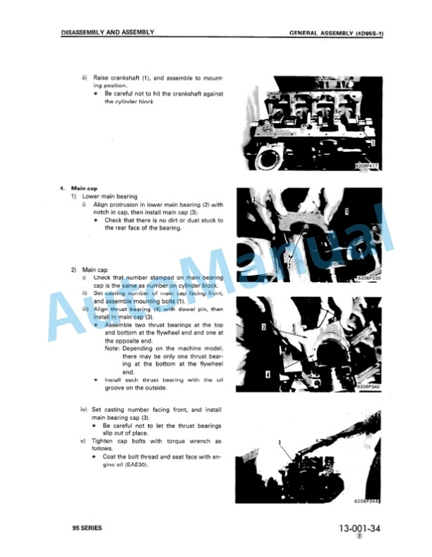 Komatsu 95 Series Diesel Engine Shop Manual SEBE61460114 5 Komatsu 95 Series Diesel Engine Shop Manual SEBE61460114 - Image 5