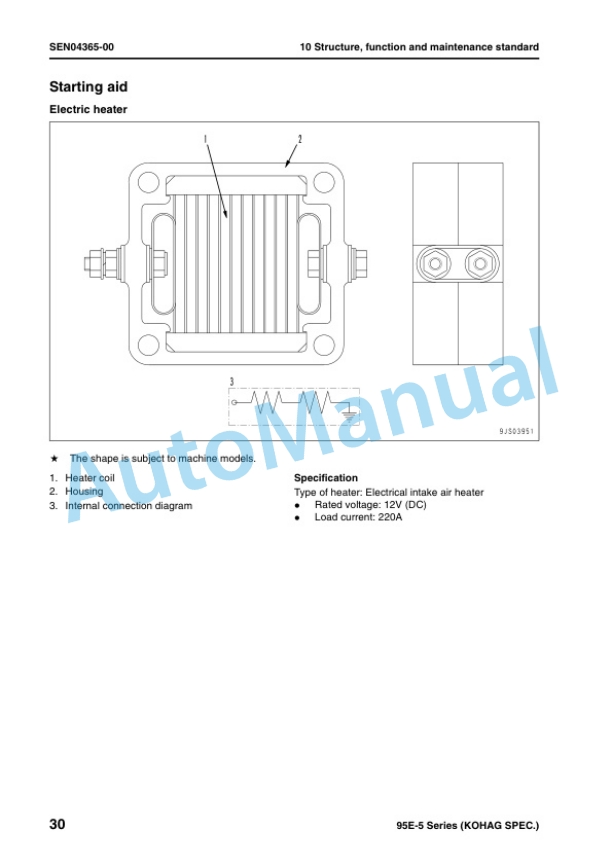 Komatsu 95E-5 Series Engine Shop Manual SEN04357-00 3 Komatsu 95E-5 Series Engine Shop Manual SEN04357-00 - Image 3