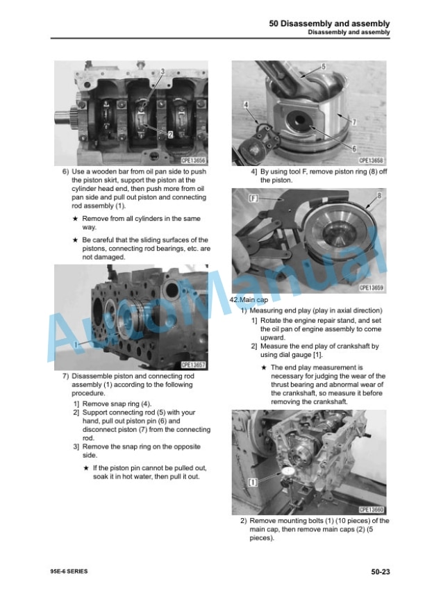 Komatsu 95E-6 Series Engine Shop Manual SEN06060-05 5 Komatsu 95E-6 Series Engine Shop Manual SEN06060-05 - Image 5