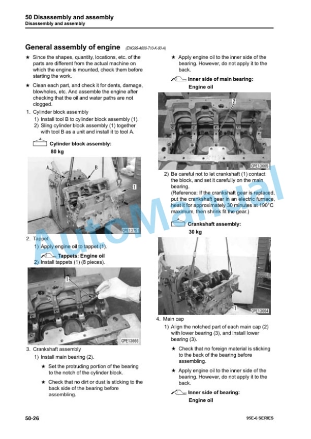 Komatsu 95E-6 Series Engine Shop Manual SEN06570-02 5 Komatsu 95E-6 Series Engine Shop Manual SEN06570-02 - Image 5