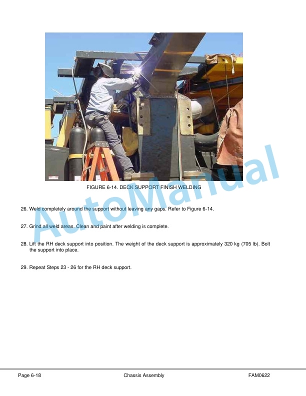Alternative view of Komatsu 960E-1K Dump Truck Field Assembly Instruction CEAW006500
