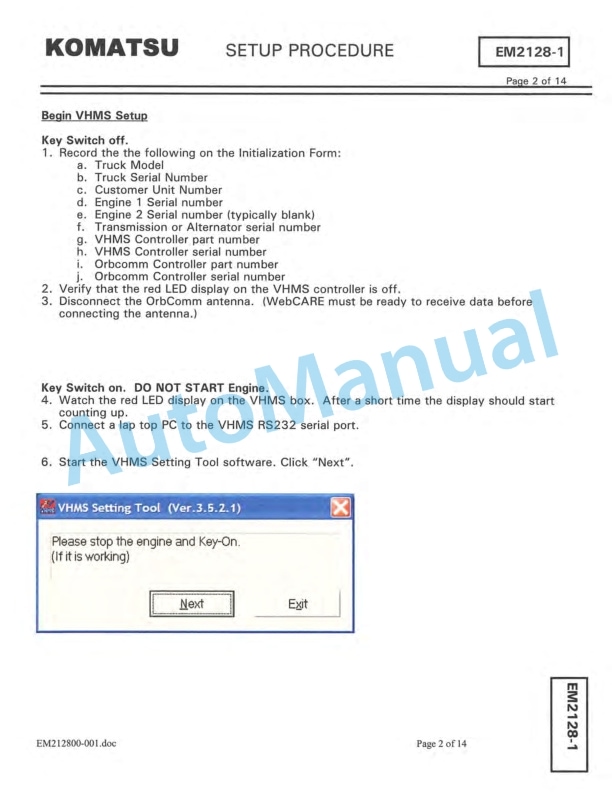 Komatsu 960E-2 Dump Truck Field Assembly Instruction CEAW007303 4 Komatsu 960E-2 Dump Truck Field Assembly Instruction CEAW007303 - Image 4