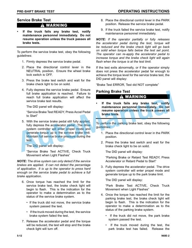 Komatsu 960E-2 Dump Truck Operation and Maintenance Manual CEAM026102 3 Komatsu 960E-2 Dump Truck Operation and Maintenance Manual CEAM026102 - Image 3