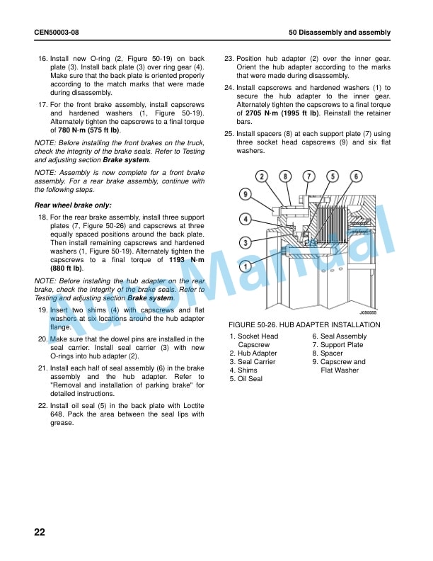 Komatsu 960E-2 Dump Truck Shop Manual CEBM028702 5 Komatsu 960E-2 Dump Truck Shop Manual CEBM028702 - Image 5