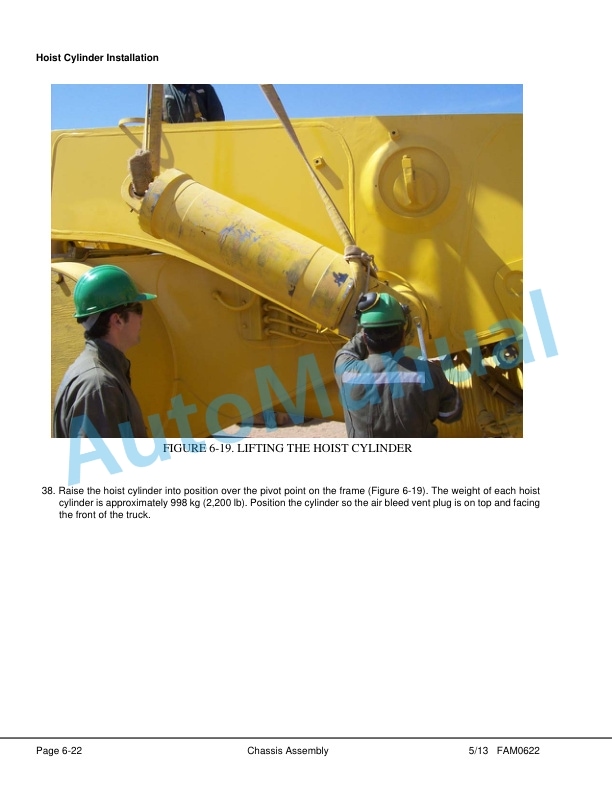 Alternative view of Komatsu 960E-2K Dump Truck Field Assembly Instruction CEAW006502
