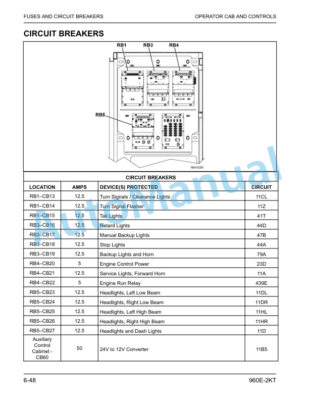 Komatsu 960E-2KT Dump Truck Operation and Maintenance Manual CEAM028204 5 Komatsu 960E-2KT Dump Truck Operation and Maintenance Manual CEAM028204 - Image 5