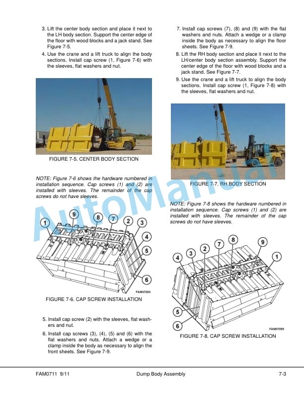 Komatsu 980E-4 Dump Truck Field Assembly Instruction CEAW008112 3 Komatsu 980E-4 Dump Truck Field Assembly Instruction CEAW008112 - Image 3