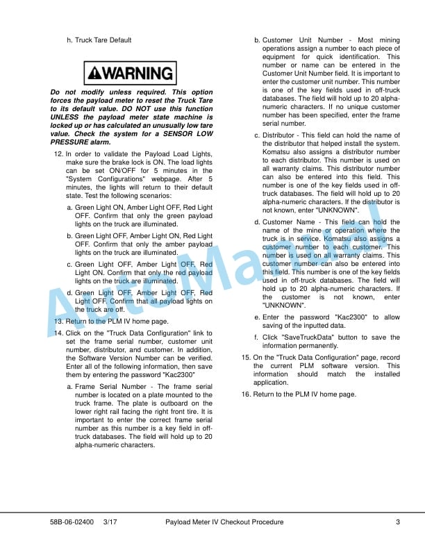 Komatsu 980E-4 Dump Truck Field Assembly Instruction CEAW008112 5 Komatsu 980E-4 Dump Truck Field Assembly Instruction CEAW008112 - Image 5