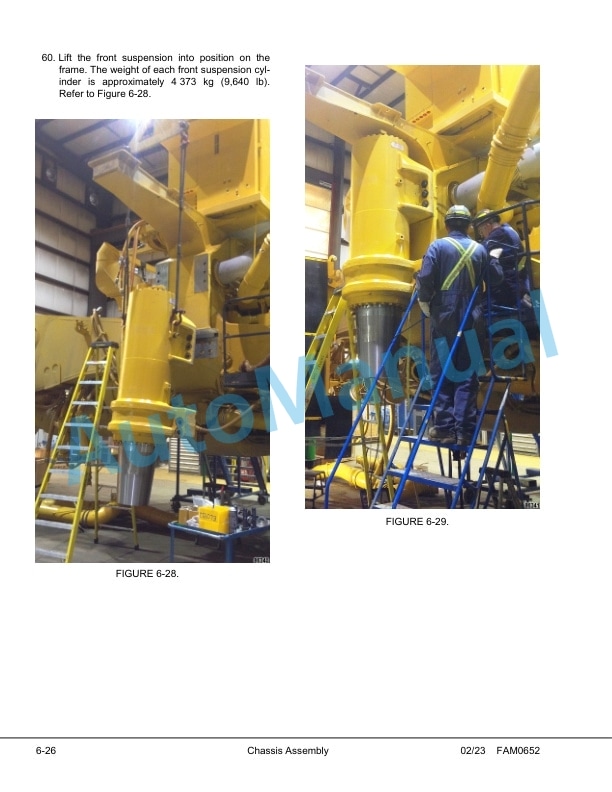 Alternative view of Komatsu 980E-4 Dump Truck Field Assembly Instruction CEAW011003