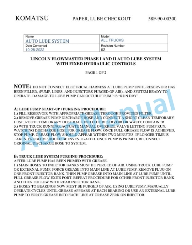 Komatsu 980E-5 Dump Truck Field Assembly Instruction CEAW013501 4 Komatsu 980E-5 Dump Truck Field Assembly Instruction CEAW013501 - Image 4