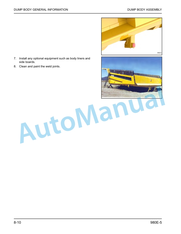 Komatsu 980E-5 Dump Truck Field Assembly Instruction CEAW013503 3 Komatsu 980E-5 Dump Truck Field Assembly Instruction CEAW013503 - Image 3